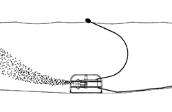 Sub-Triton Aspirator in Operation diagram